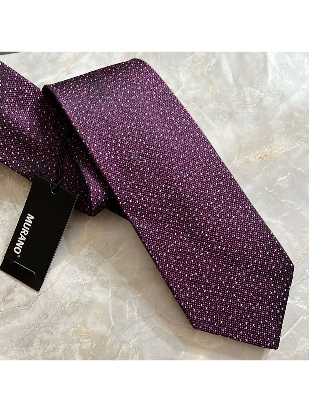 Murano Purple Silk Men's Tie